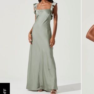 ASTR the Label Sage Green bridesmaid dress